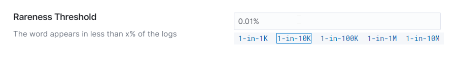 RarenessThreshold