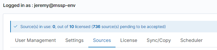 Sources config