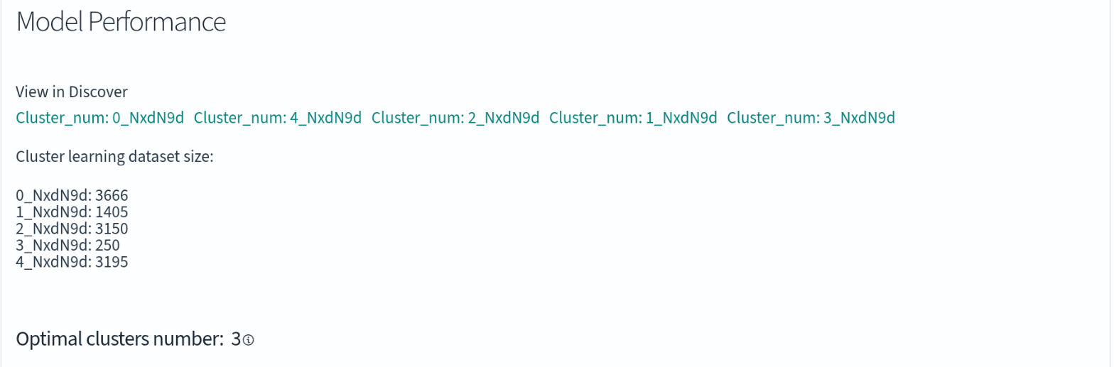ClusteringSummary